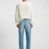 Green-cast tapered-fit jeans in stretch denim Green-cast tapered-fit jeans in stretch denim