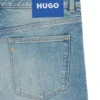 Green-cast tapered-fit jeans in stretch denim Green-cast tapered-fit jeans in stretch denim