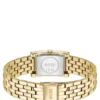 Green-dial watch in gold-tone steel