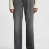 Grey boyfriend-fit jeans in rigid denim Grey boyfriend-fit jeans in rigid denim