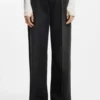 Grey boyfriend-fit jeans in rigid denim