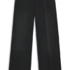 Grey boyfriend-fit jeans in rigid denim