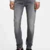 Grey extra-slim-fit jeans in stretch denim Grey extra-slim-fit jeans in stretch denim