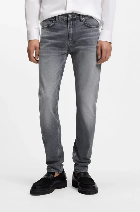 Grey extra-slim-fit jeans in stretch denim Grey extra-slim-fit jeans in stretch denim