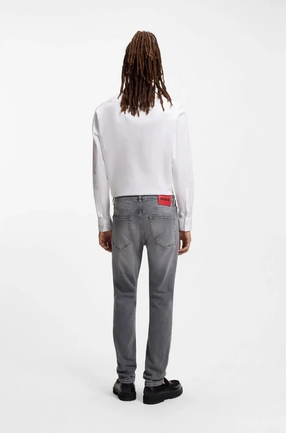 Grey extra-slim-fit jeans in stretch denim Grey extra-slim-fit jeans in stretch denim