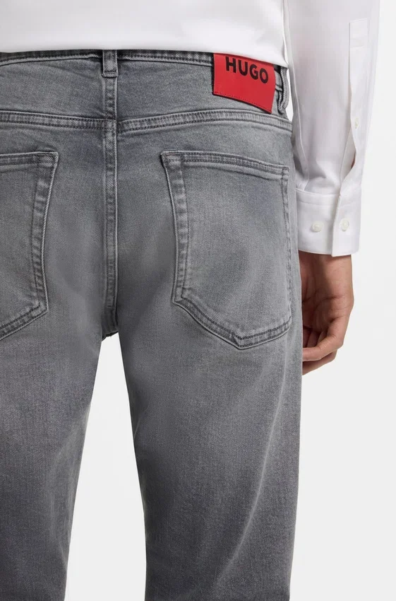 Grey extra-slim-fit jeans in stretch denim Grey extra-slim-fit jeans in stretch denim