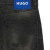 Grey regular-fit jeans in distressed denim Grey regular-fit jeans in distressed denim