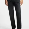 Grey regular-fit jeans in vintage-wash denim