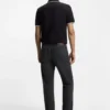 Grey regular-fit jeans in vintage-wash denim