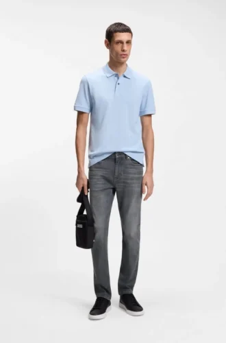 Grey slim-fit jeans in stretch denim Grey slim-fit jeans in stretch denim