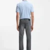Grey slim-fit jeans in stretch denim