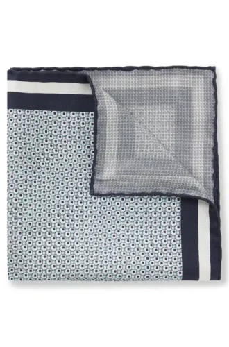 Hand-made pocket square in silk