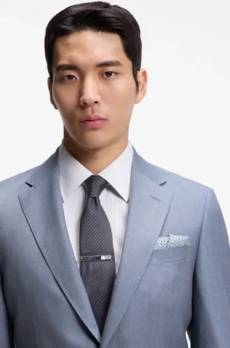 Hand-made pocket square in silk