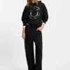 Happy-HUGO hoodie in cotton terry