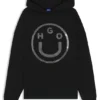 Happy-HUGO hoodie in cotton terry