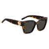 Havana-acetate sunglasses with Double B monogram