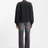 Heart-logo sweatshirt in cotton terry