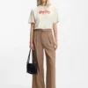 Heart-logo T-shirt in cotton jersey