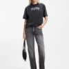 Heart-logo T-shirt in cotton jersey