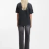 Heart-logo T-shirt in cotton jersey