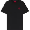 Heart-logo T-shirt in cotton jersey
