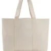Heart-logo tote bag in cotton canvas