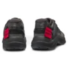 Heel-spoiler trainers with faux-suede accents