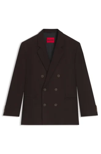 Herringbone modern-fit jacket in stretch dobby Herringbone modern-fit jacket in stretch dobby
