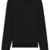 Herringbone-pattern sweater in wool and cotton