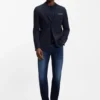 Herringbone regular-fit jacket in a cotton blend Herringbone regular-fit jacket in a cotton blend
