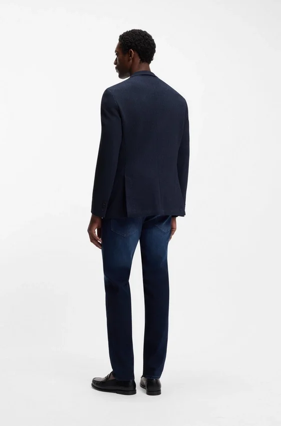 Herringbone regular-fit jacket in a cotton blend Herringbone regular-fit jacket in a cotton blend