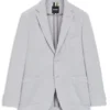 Herringbone regular-fit jacket in a cotton blend