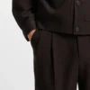 Herringbone slim-fit jacket in performance-stretch cloth