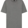 Herringbone-structure T-shirt in cotton