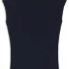 High-neck top in matte fabric