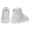 High-top sneakers in faux leather