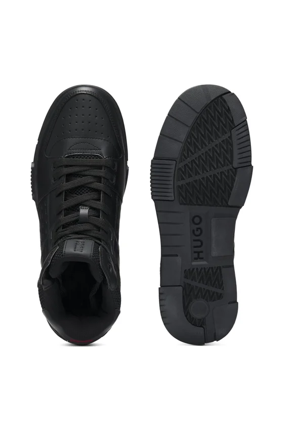High-top trainers with mesh trims High-top trainers with mesh trims