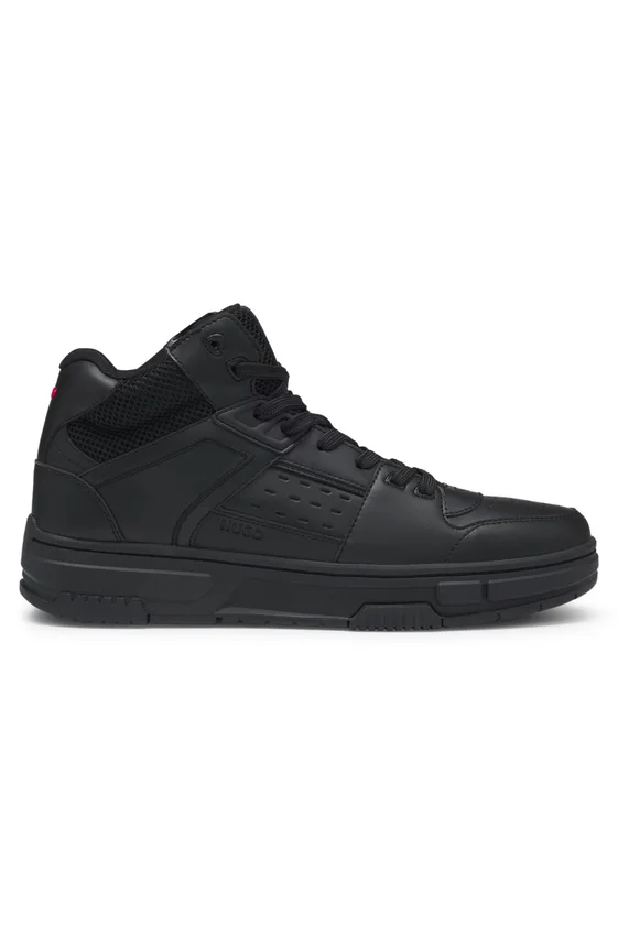 High-top trainers with mesh trims High-top trainers with mesh trims