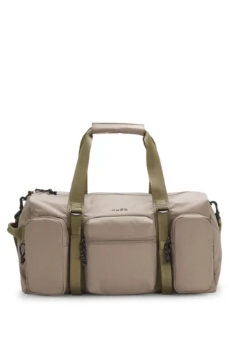 Holdall with silicone-print logo