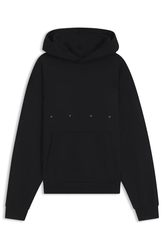 HUGO x apoh ballerina-artwork hoodie in cotton terry HUGO x apoh ballerina-artwork hoodie in cotton terry