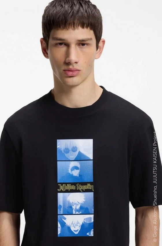 HUGO x Jujutsu Kaisen T-shirt with character print HUGO x Jujutsu Kaisen T-shirt with character print