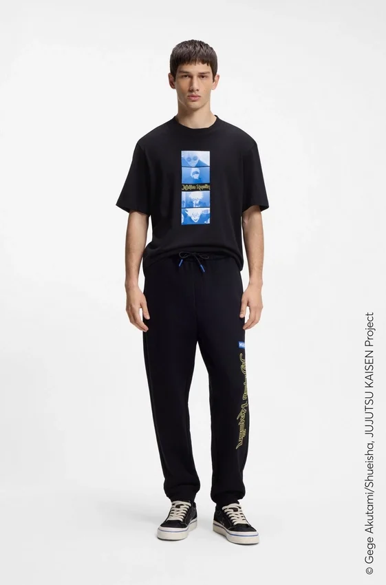 HUGO x Jujutsu Kaisen T-shirt with character print HUGO x Jujutsu Kaisen T-shirt with character print