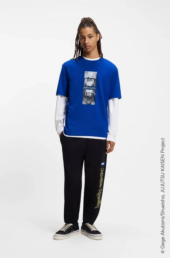 HUGO x Jujutsu Kaisen T-shirt with character print HUGO x Jujutsu Kaisen T-shirt with character print