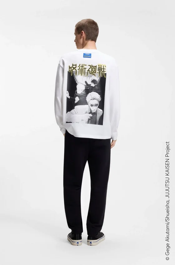 HUGO x Jujutsu Kaisen T-shirt with Yuji, Megumi and Kento print HUGO x Jujutsu Kaisen T-shirt with Yuji, Megumi and Kento print