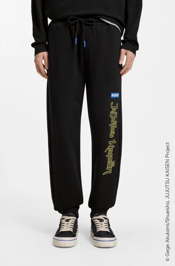 HUGO x Jujutsu Kaisen tracksuit bottoms in cotton terry HUGO x Jujutsu Kaisen tracksuit bottoms in cotton terry