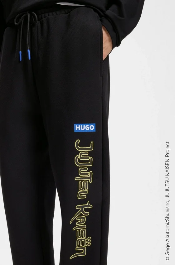 HUGO x Jujutsu Kaisen tracksuit bottoms in cotton terry HUGO x Jujutsu Kaisen tracksuit bottoms in cotton terry