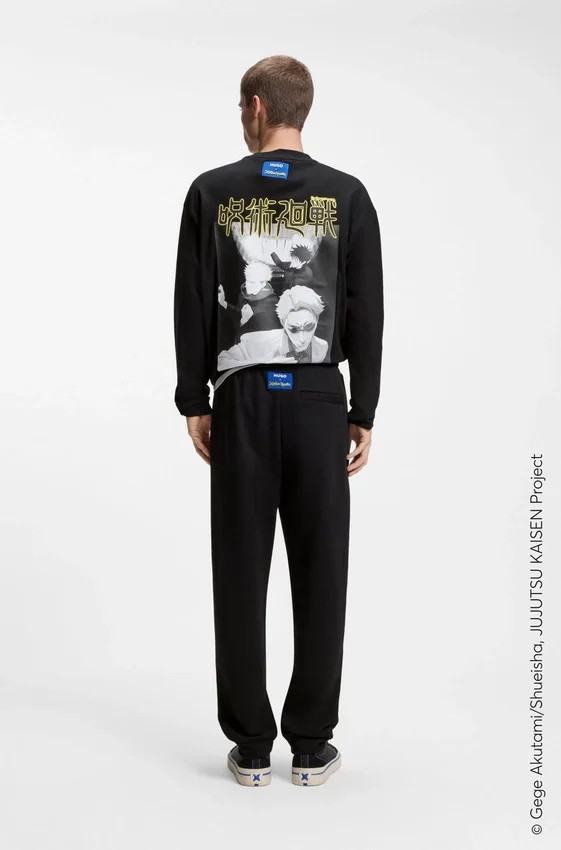 HUGO x Jujutsu Kaisen tracksuit bottoms in cotton terry HUGO x Jujutsu Kaisen tracksuit bottoms in cotton terry