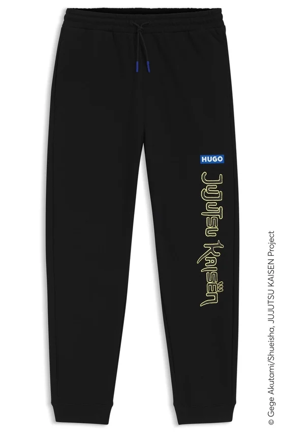 HUGO x Jujutsu Kaisen tracksuit bottoms in cotton terry HUGO x Jujutsu Kaisen tracksuit bottoms in cotton terry