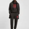HUGO x RB bull-graphic hoodie in cotton terry