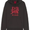 HUGO x RB bull-graphic hoodie in cotton terry
